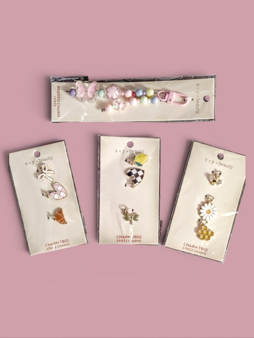 *🌼🩷 X + Y = BEAUTY CharmS/1 STRAP LOT!  SUMMER CUTENESS🌸🐝🦋